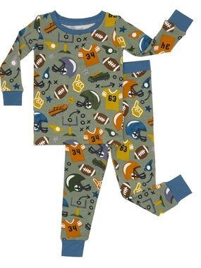 Little Sleepies Touchdown Time Two-Piece Pajama Set